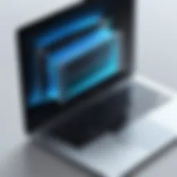 Illustration of laptop cache storage