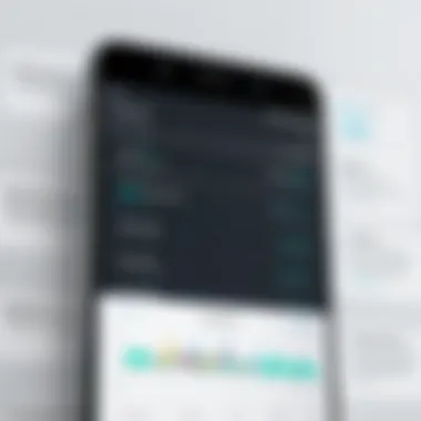 Security Features in Financial Tracking Apps Security features of a financial tracking application represented in a visual format