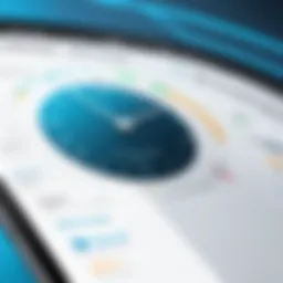Visual representation of time tracking interface
