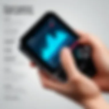 User Experience Insights on Handheld Gaming An infographic illustrating user experience statistics and feedback on handheld gaming devices.