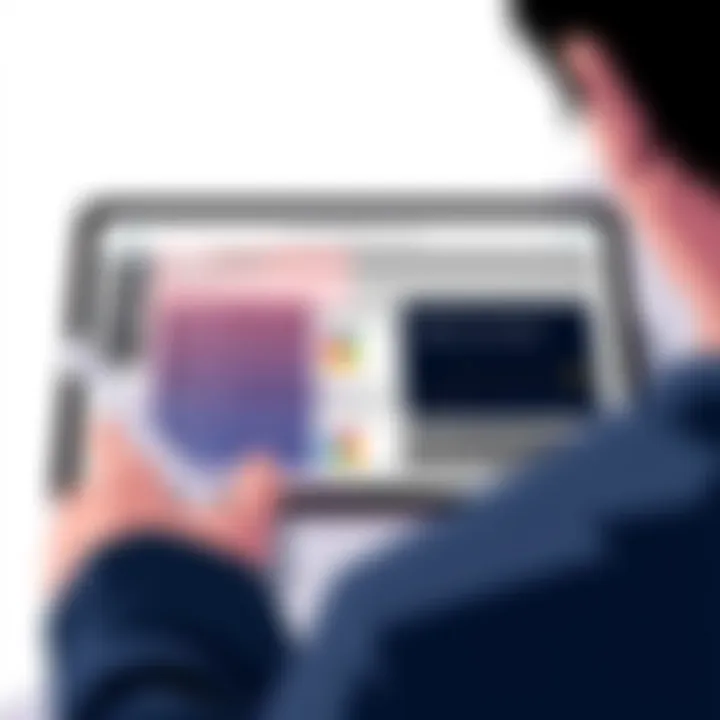 Multitasking on Apple iPad Split screen application of iPad showing multitasking capabilities