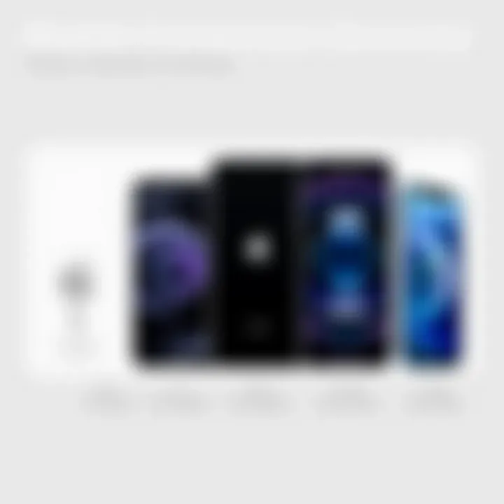 Comparison chart of Apple phone models