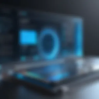 Future of Accessibility with Technology A futuristic concept of technology enhancing accessibility for users