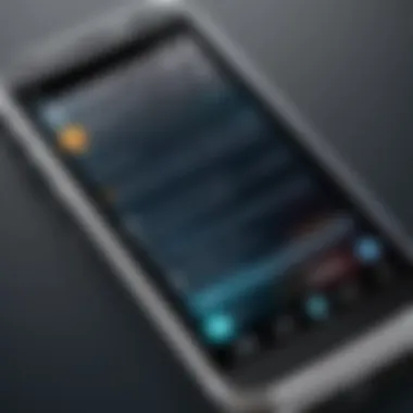 Smartphone Utilizing OCR Technology A close-up of a smartphone displaying OCR technology in action
