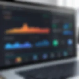 Visual representation of automated marketing CRM dashboard