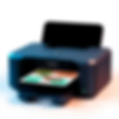 Stylish AirPrint Printer Design Sleek design of a modern AirPrint printer
