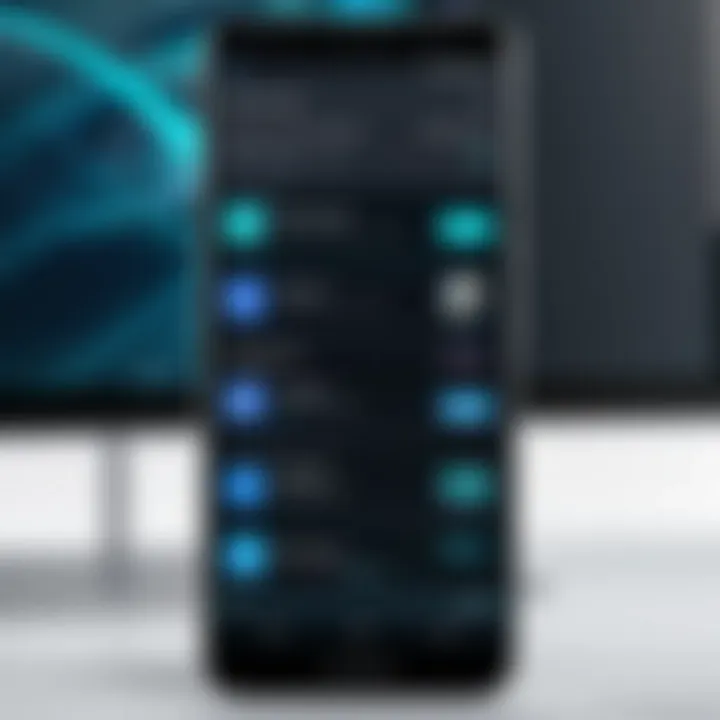 User interface of a popular Android recovery tool