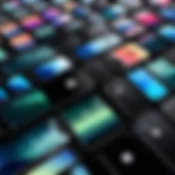 Various models of Apple smartphones displayed together
