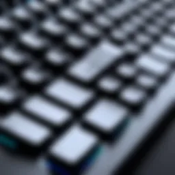 An ergonomic keyboard showcasing advanced design features