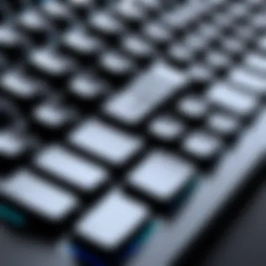 Advanced Ergonomic Keyboard Design An ergonomic keyboard showcasing advanced design features