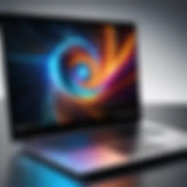 Laptop showcasing advanced graphics capabilities