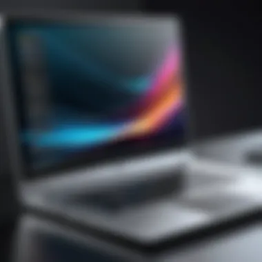 Sleek laptop with impressive processing speed