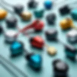 Diverse selection of budget earphones displayed