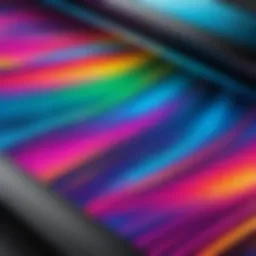 High-quality large format printer producing vibrant prints