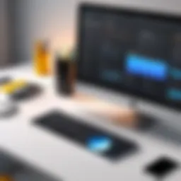 Modern web design interface showcasing user-friendly tools