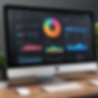 Dashboard Overview of Web Design Software Dashboard of a popular web design software on Mac