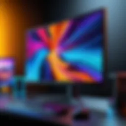 High-performance widescreen gaming monitor with vibrant colors