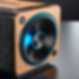 Stylish Bluetooth speaker with USB port