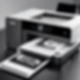 Brother printer showcasing monochrome print quality