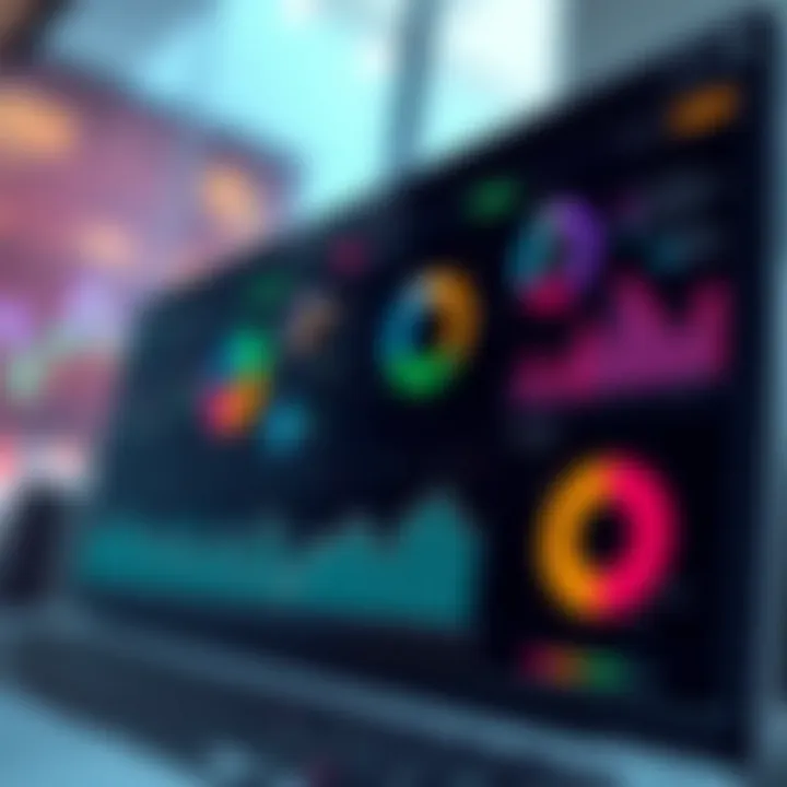 Analytical dashboard displaying insights