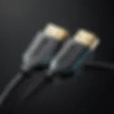 High-quality long HDMI cable showcasing its robust construction