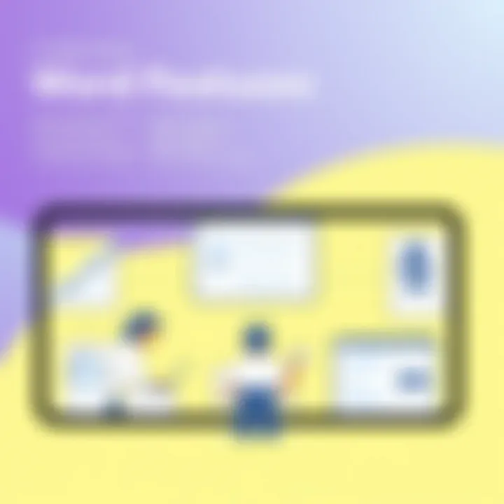 Showcasing collaborative features of word processing apps