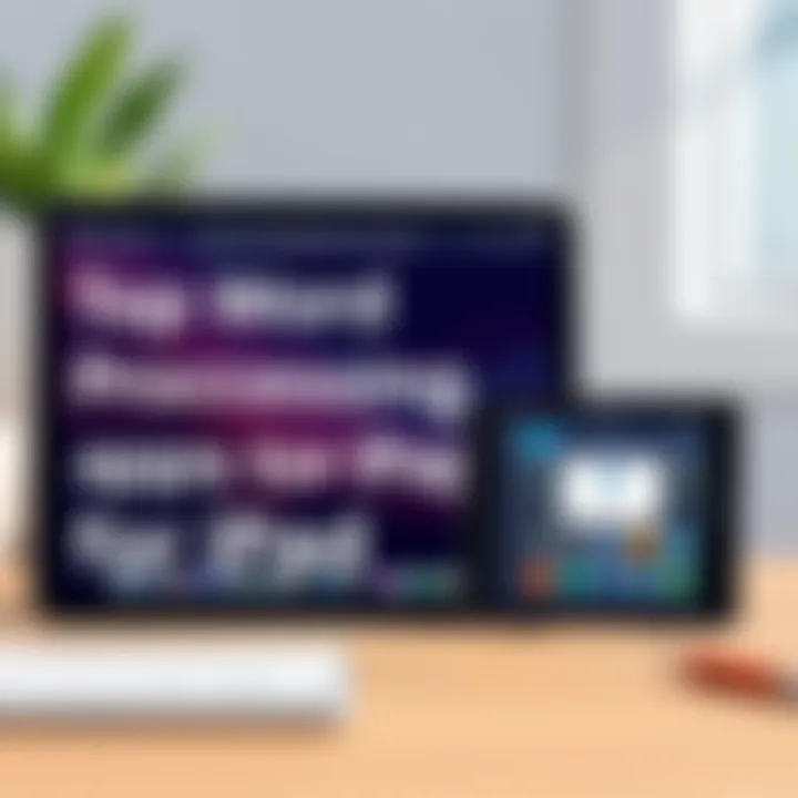 Overview of top word processing apps on iPad