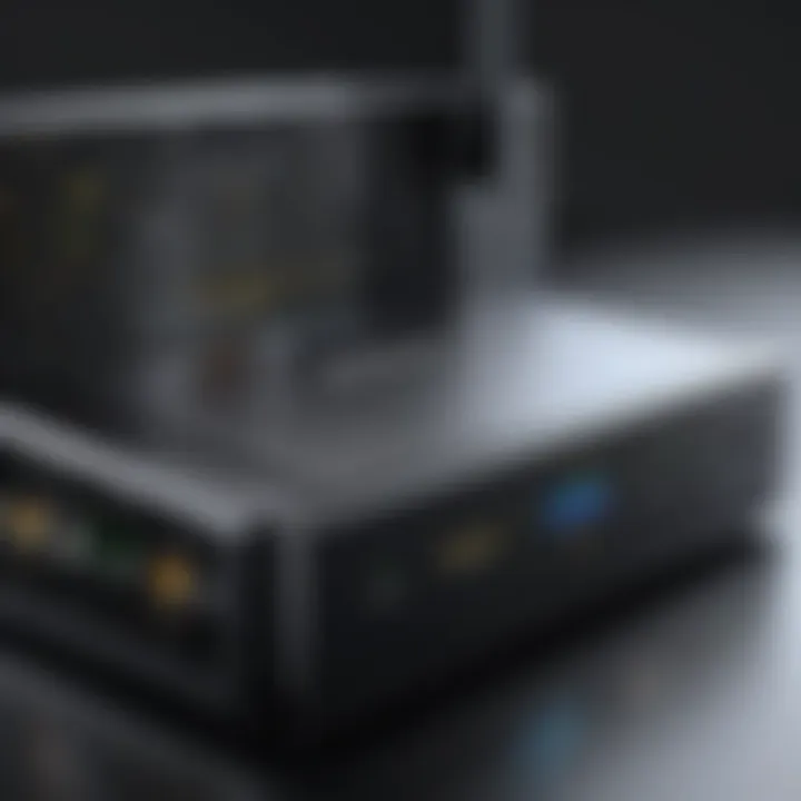 High-performance router showcasing advanced technology