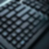 Sleek design of a compact keyboard showcasing its minimalistic aesthetics.