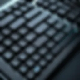 Sleek design of a compact keyboard showcasing its minimalistic aesthetics.
