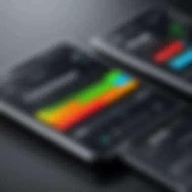 Illustration of battery performance metrics for both mobile devices