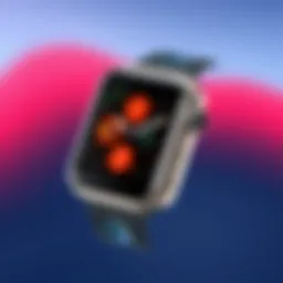 Detailed view of Apple Watch Series 3 non-cellular model