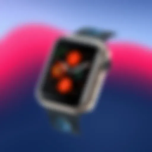 Detailed view of Apple Watch Series 3 non-cellular model