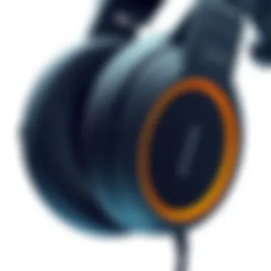 Detailed view of the Arctis Pro wired headset showcasing its design and build quality.