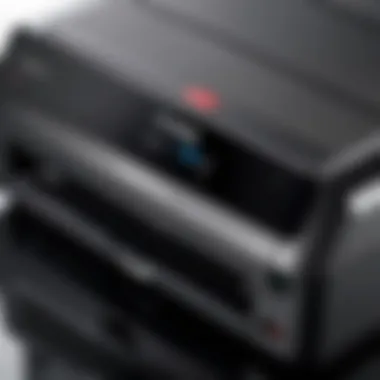 Close-up view of Canon Pixma G Series printer showcasing its sleek design