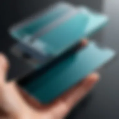 Illustration of different types of glass phone screen protectors available in the market