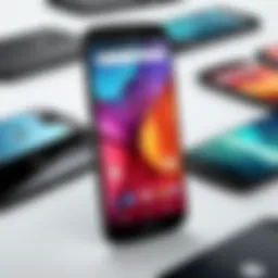Detailed view of the Motorola G series smartphones