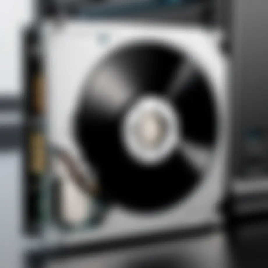 Detailed view of disk drive structure
