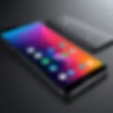 A high-end mobile device showcasing its sleek design and advanced features.