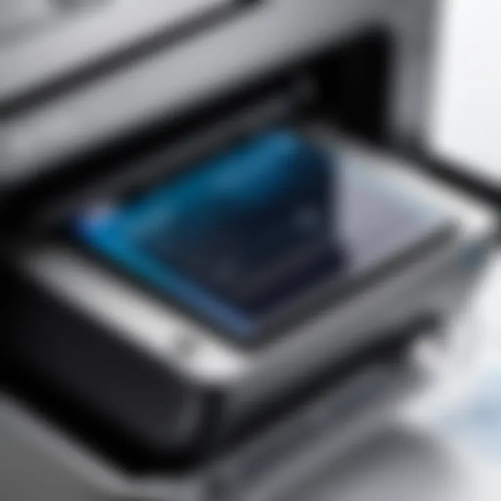 User experience feedback display on printer scanner copiers with ink tank technology