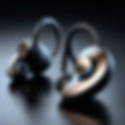Ergonomic design of wireless earphones showcasing comfort