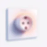 Innovative smart plug installation in a modern wall socket