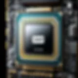 Detailed view of a high-performance CPU with specifications highlighted