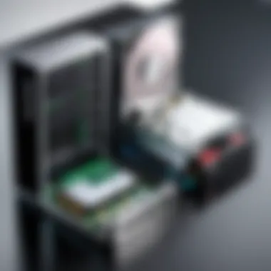 Comparative Analysis of Storage Solutions Visual comparison of different storage solutions including SSD and HDD