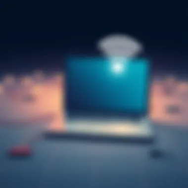 Laptop Connecting to Wireless Network Laptop connecting to wireless network