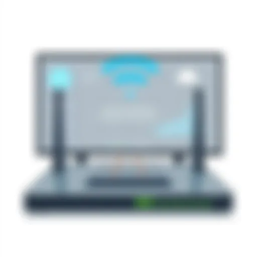 Modern wireless router setup