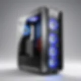 Elegant tower case with advanced cooling system