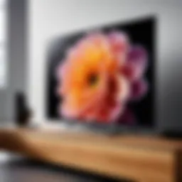 Sleek design of the Sony Bravia Smart TV