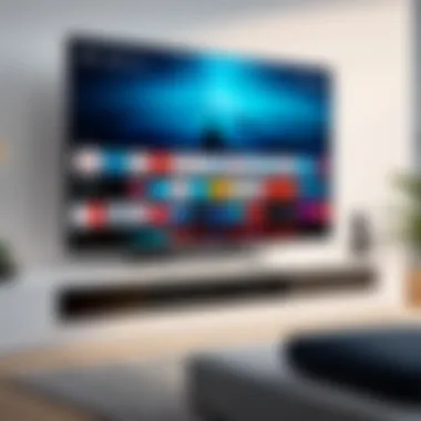 User interface of the Sony Smart TV