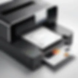 Wireless printer interface displaying connection options